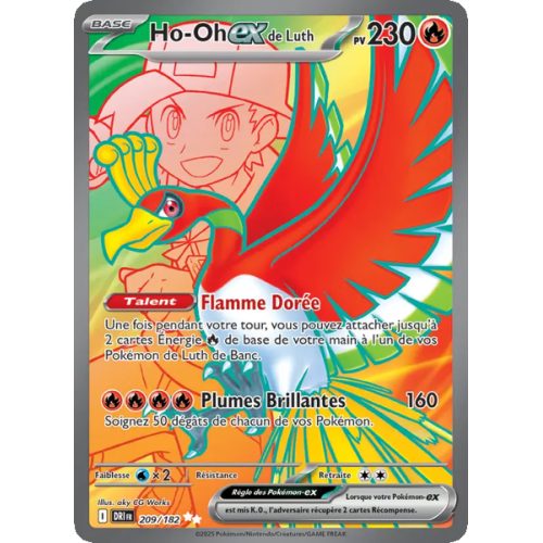 Ho-Oh-ex de Luth - 209/182 - Ultra Rare - Rivalités Destinées