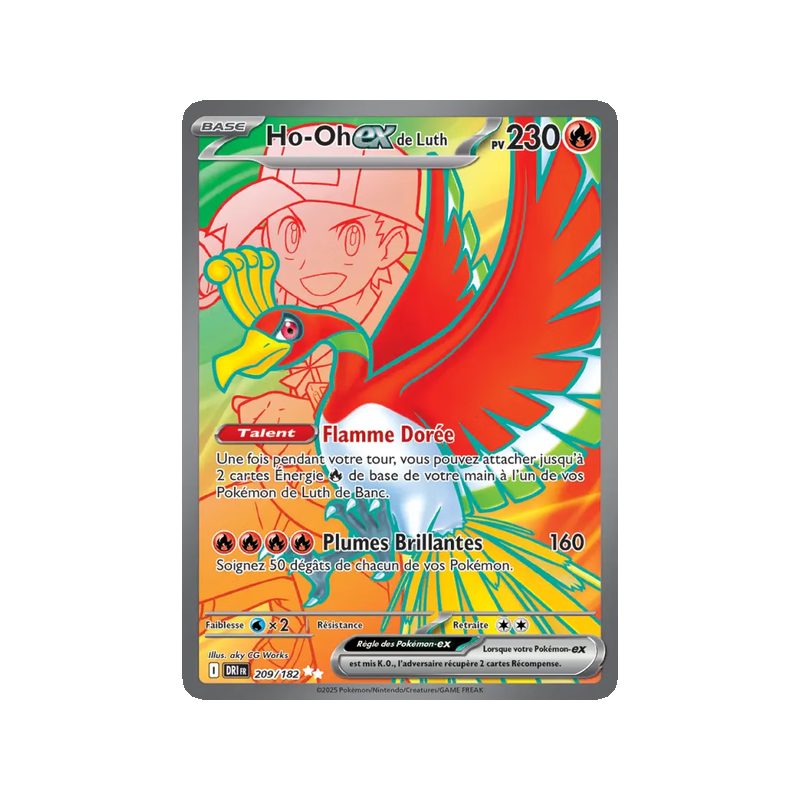 Ho-Oh-ex de Luth - 209/182 - Ultra Rare - Rivalités Destinées