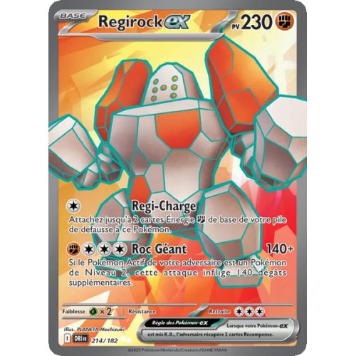 Regirock-ex - 214/182 - Ultra Rare - Rivalités Destinées