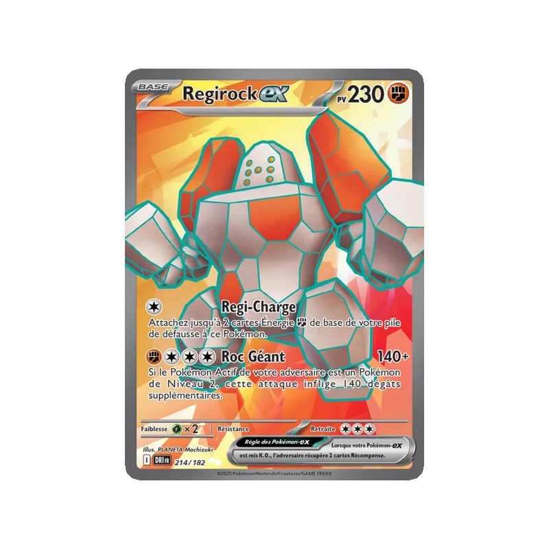 Regirock-ex - 214/182 - Ultra Rare - Rivalités Destinées
