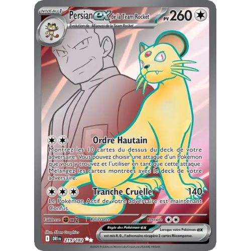 Persian-ex de la Team Rocket - 219/182 - Ultra Rare - Rivalités Destinées
