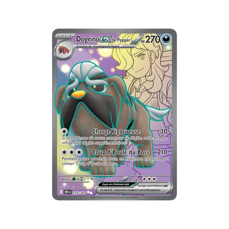 Dogrino-ex de Pepper - 218/182 - Ultra Rare - Rivalités Destinées