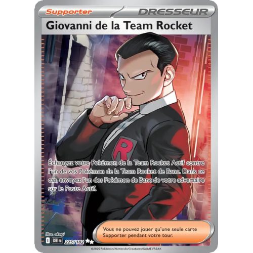 Giovanni de la Team Rocket - 225/182 - Ultra Rare - Rivalités Destinées