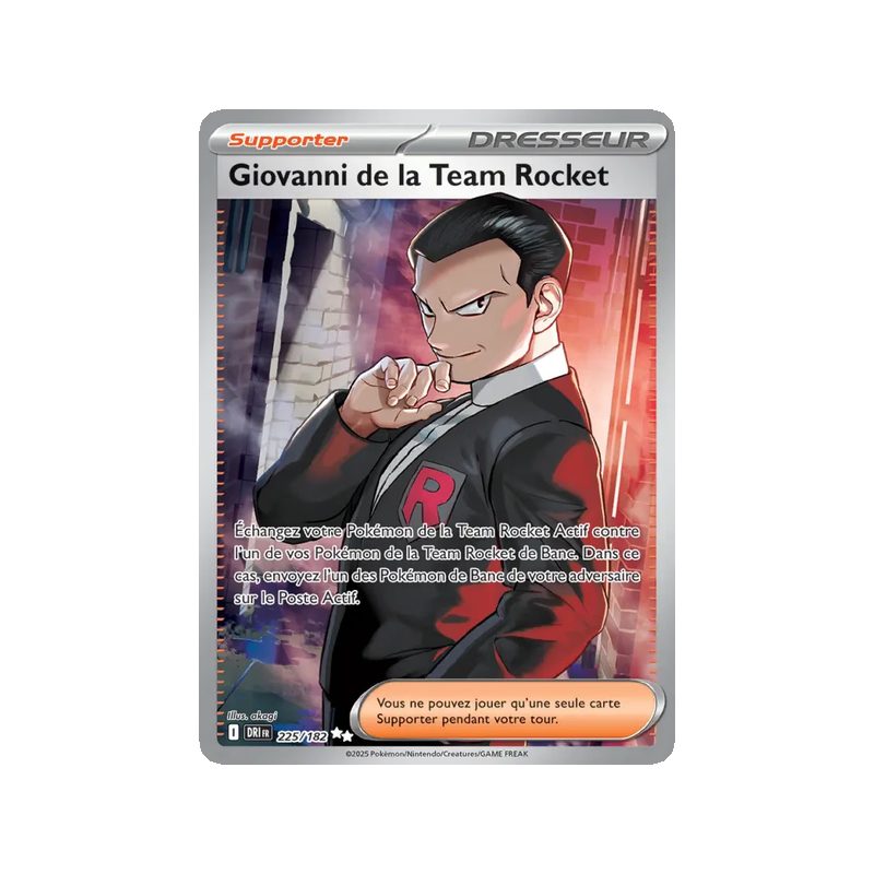 Giovanni de la Team Rocket - 225/182 - Ultra Rare - Rivalités Destinées