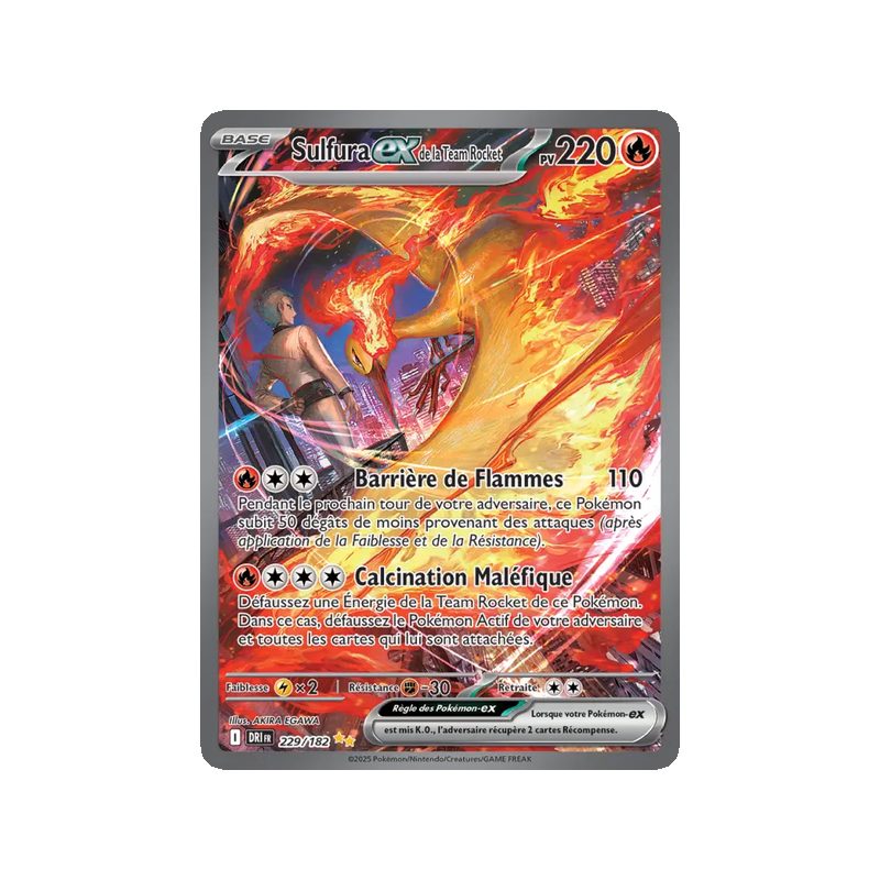 Sulfura-ex de la Team Rocket - 229/182 - Alternative - Rivalités Destinées