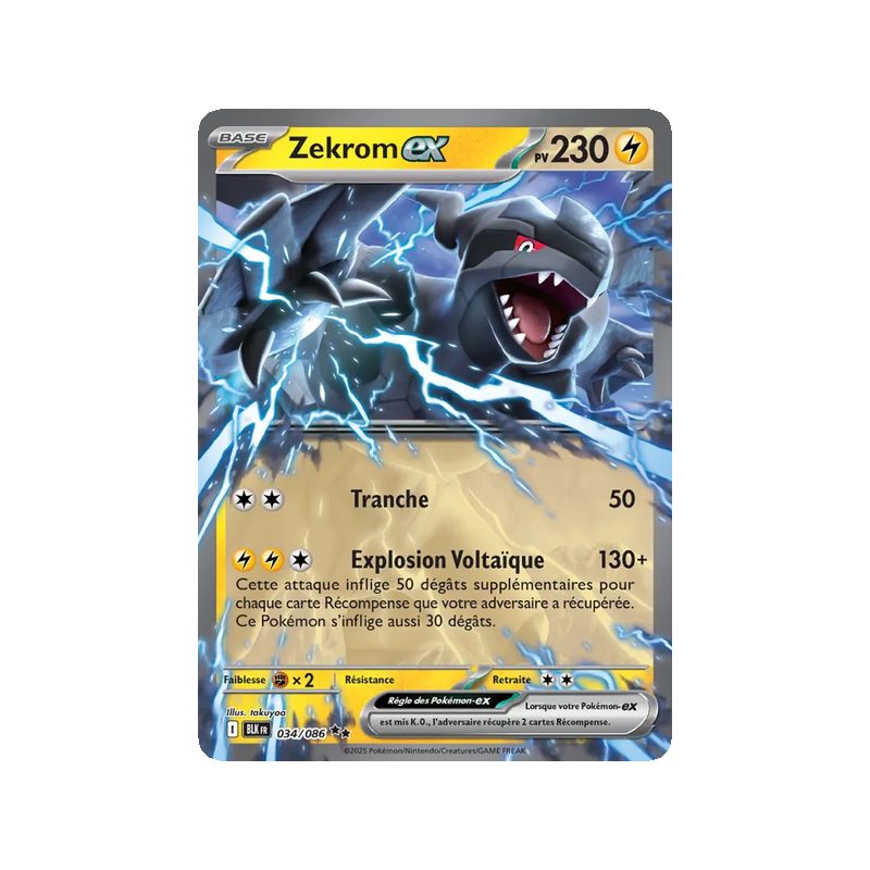 Zekrom-ex - 034/86 - EX - Foudre Noire