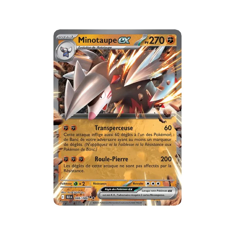 Minotaupe-ex - 046/86 - EX - Foudre Noire