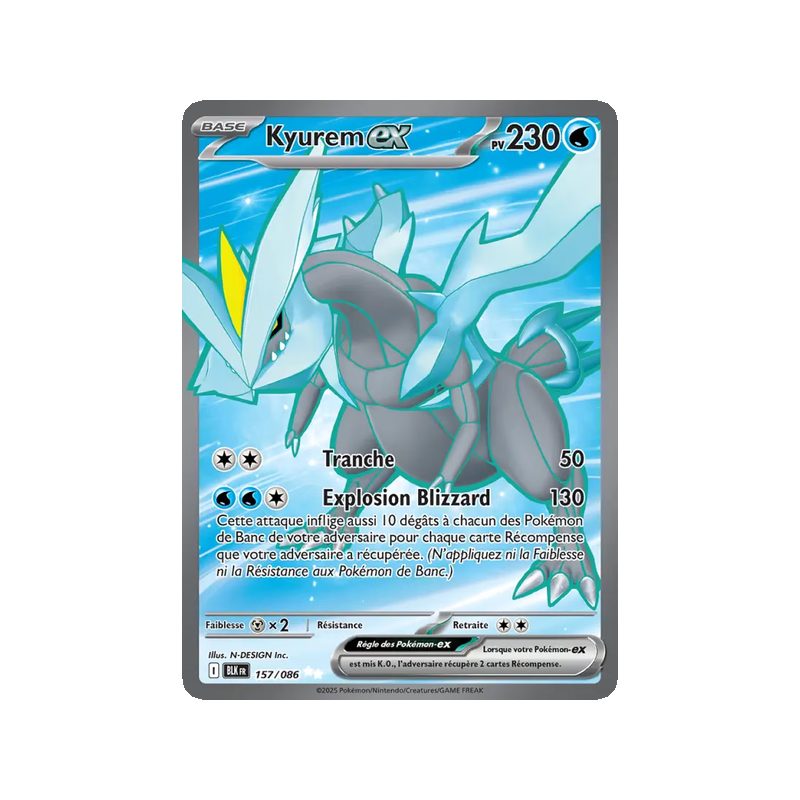 Kyurem-ex - 157/86 - Ultra Rare - Foudre Noire