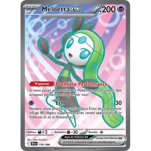 Meloetta-ex - 159/86 - Ultra Rare - Foudre Noire