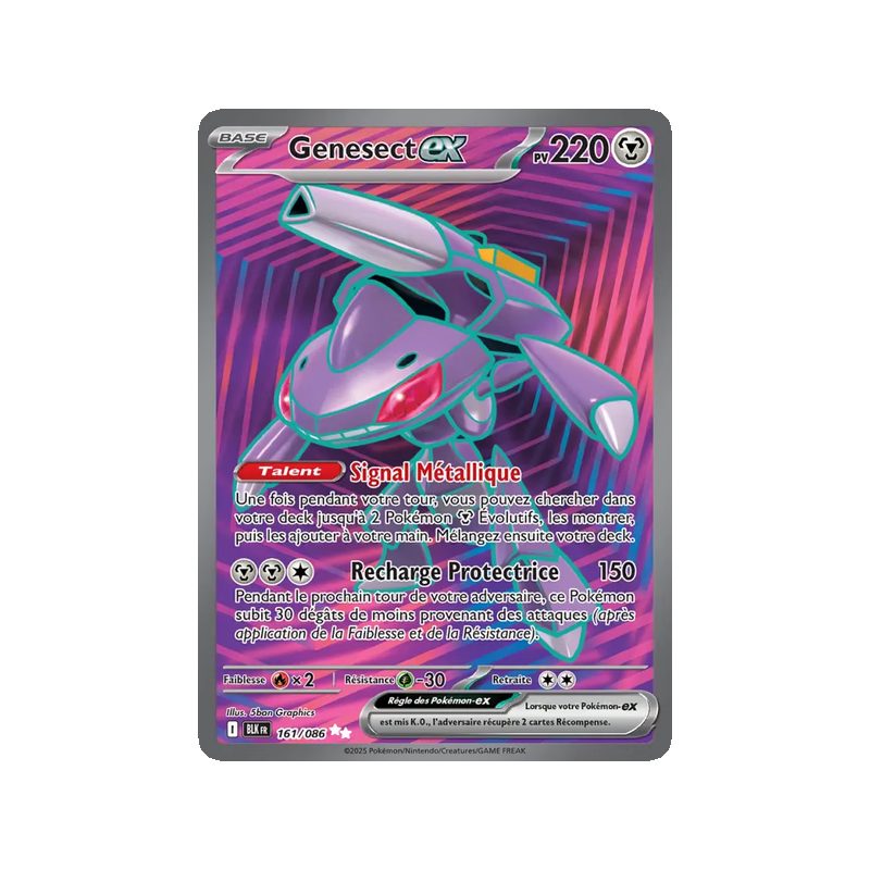 Genesect-ex - 161/86 - Ultra Rare - Foudre Noire