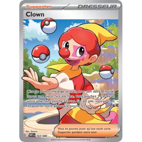 Clown - 163/86 - Ultra Rare - Flamme Blanche