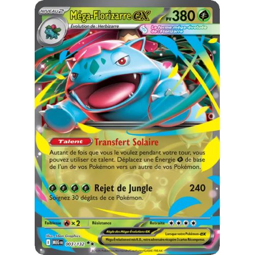 Méga-Florizarre-ex - 003/132 - Double rare - Méga-Évolution