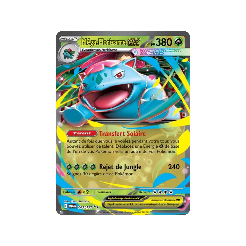 Méga-Florizarre-ex - 003/132 - Double rare - Méga-Évolution
