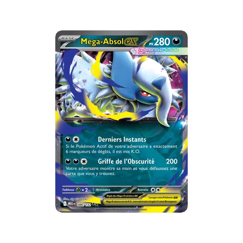 Méga-Absol-ex - 086/132 - Double rare - Méga-Évolution