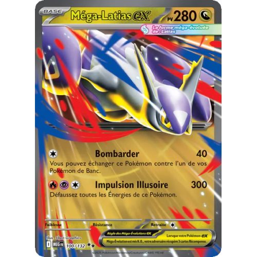 Méga-Latias-ex - 100/132 - Double rare - Méga-Évolution