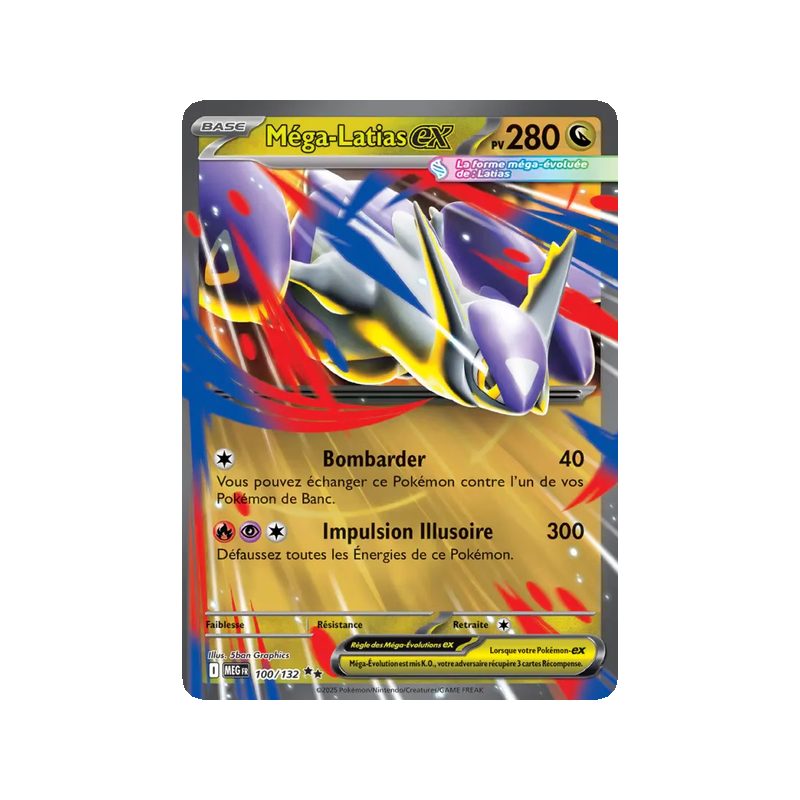 Méga-Latias-ex - 100/132 - Double rare - Méga-Évolution