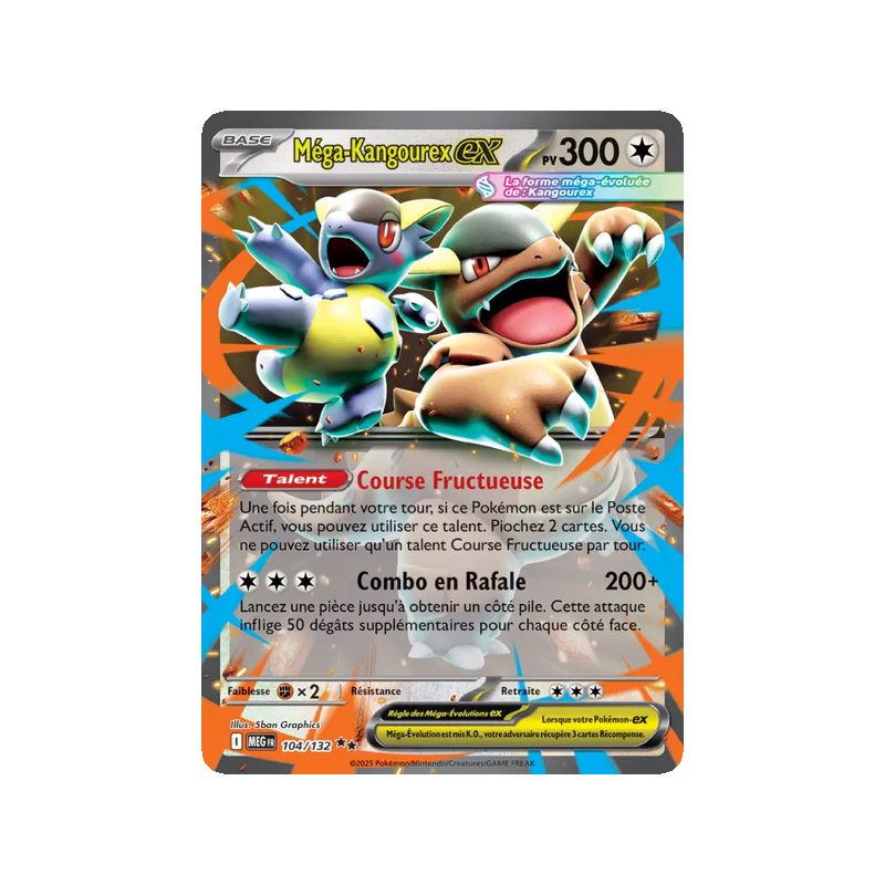 Méga-Kangourex-ex - 104/132 - Double rare - Méga-Évolution
