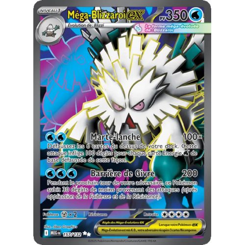 Méga-Blizzaroi-ex - 157/132 - Ultra Rare - Méga-Évolution