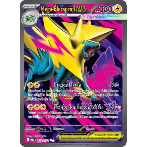 Méga-Élecsprint-ex - 158/132 - Ultra Rare - Méga-Évolution