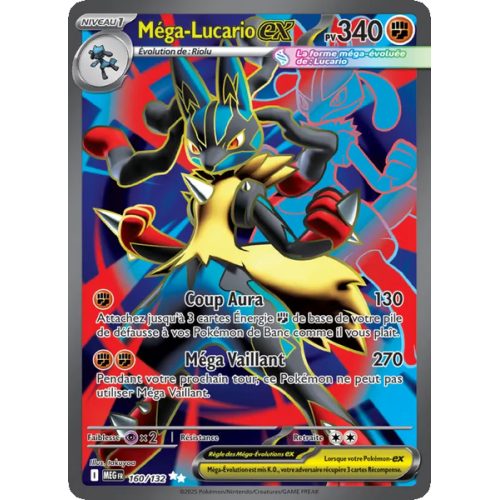 Méga-Lucario-ex - 160/132 - Ultra Rare - Méga-Évolution