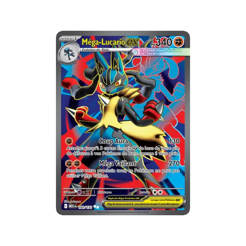 Méga-Lucario-ex - 160/132 - Ultra Rare - Méga-Évolution