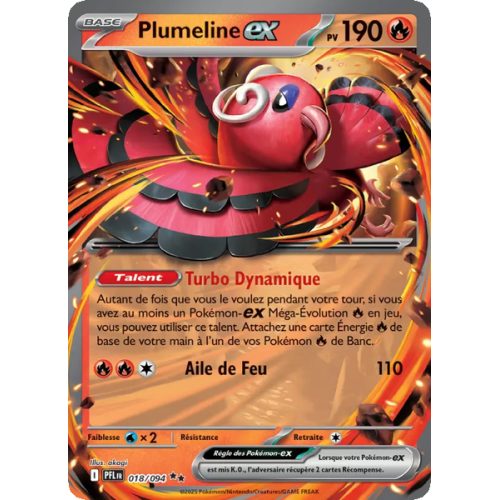 Plumeline-ex - 018/94 - Double rare - Flammes Fantasmagoriques