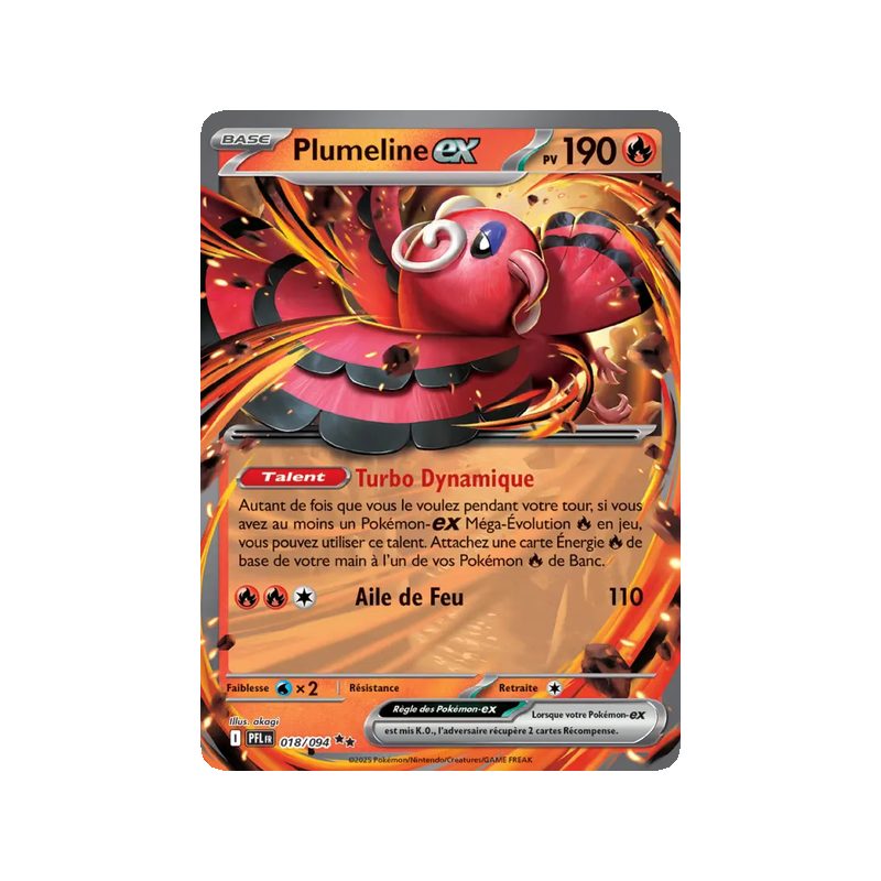 Plumeline-ex - 018/94 - Double rare - Flammes Fantasmagoriques