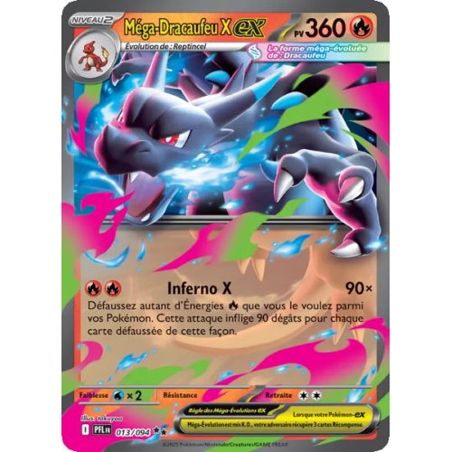 Méga-Dracaufeu X-ex - 013/94 - Double rare - Flammes Fantasmagoriques