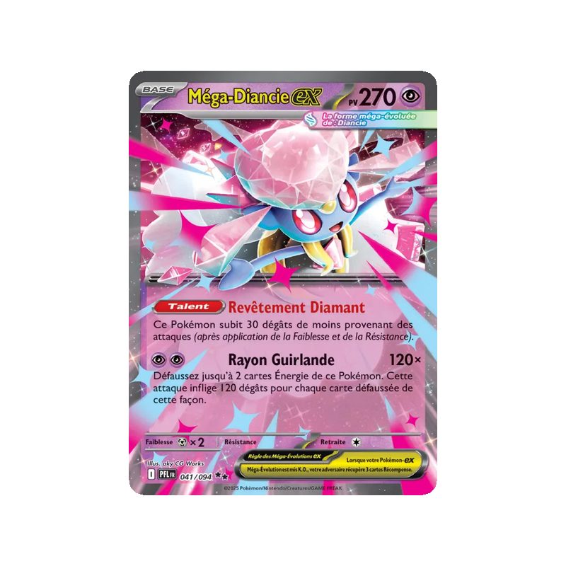 Méga-Diancie-ex - 041/94 - Double rare - Flammes Fantasmagoriques