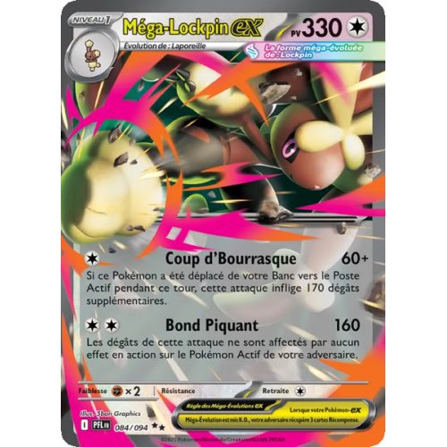Méga-Lockpin-ex - 084/94 - Double rare - Flammes Fantasmagoriques