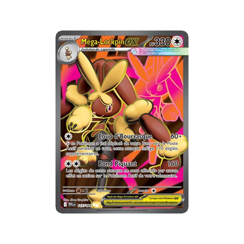 Méga-Lockpin-ex - 115/94 - Ultra Rare - Flammes Fantasmagoriques