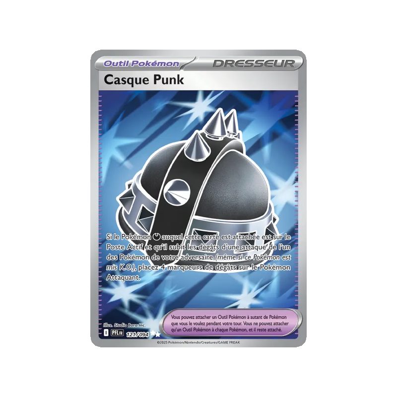 Casque Punk - 121/94 - Ultra Rare - Flammes Fantasmagoriques