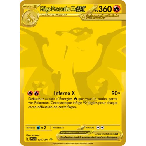 Méga-Dracaufeu X-ex - 130/94 - Gold - Flammes Fantasmagoriques