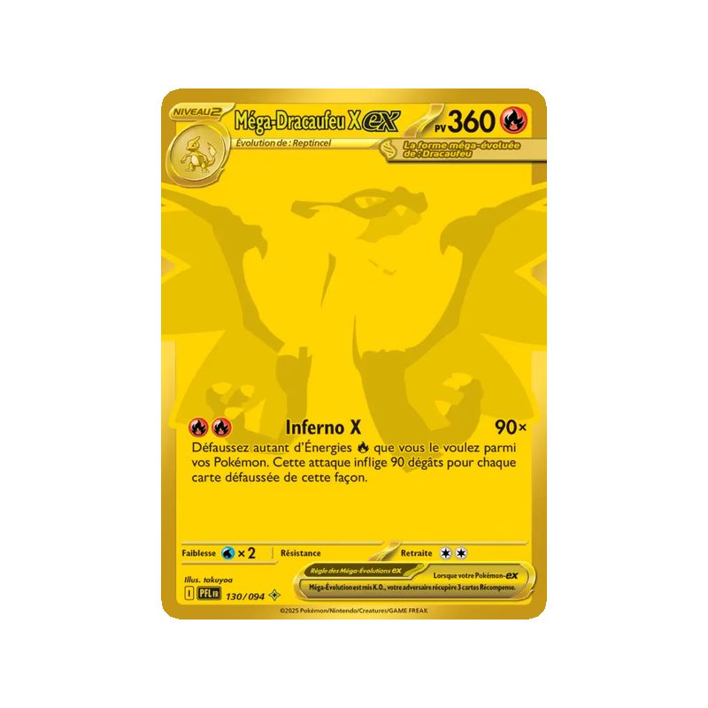 Méga-Dracaufeu X-ex - 130/94 - Gold - Flammes Fantasmagoriques