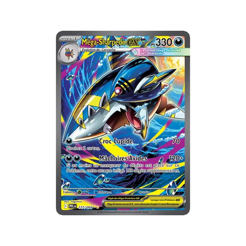 Méga-Sharpedo-ex - 127/94 - Alternative - Flammes Fantasmagoriques