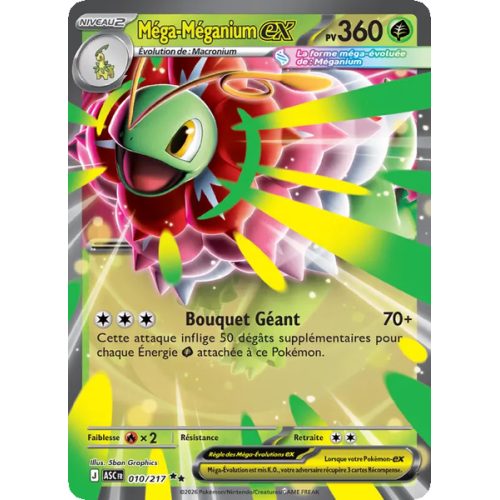 Méga-Méganium-ex - 010/217 - Double rare - Héros Transcendants