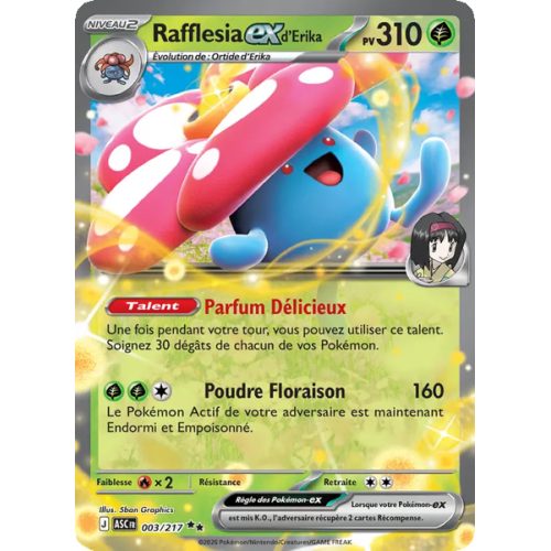 Rafflesia-ex d'Erika - 003/217 - Double rare - Héros Transcendants