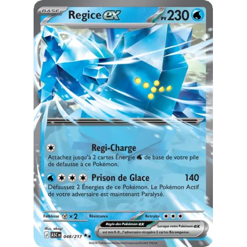 Regice-ex - 048/217 - Double rare - Héros Transcendants
