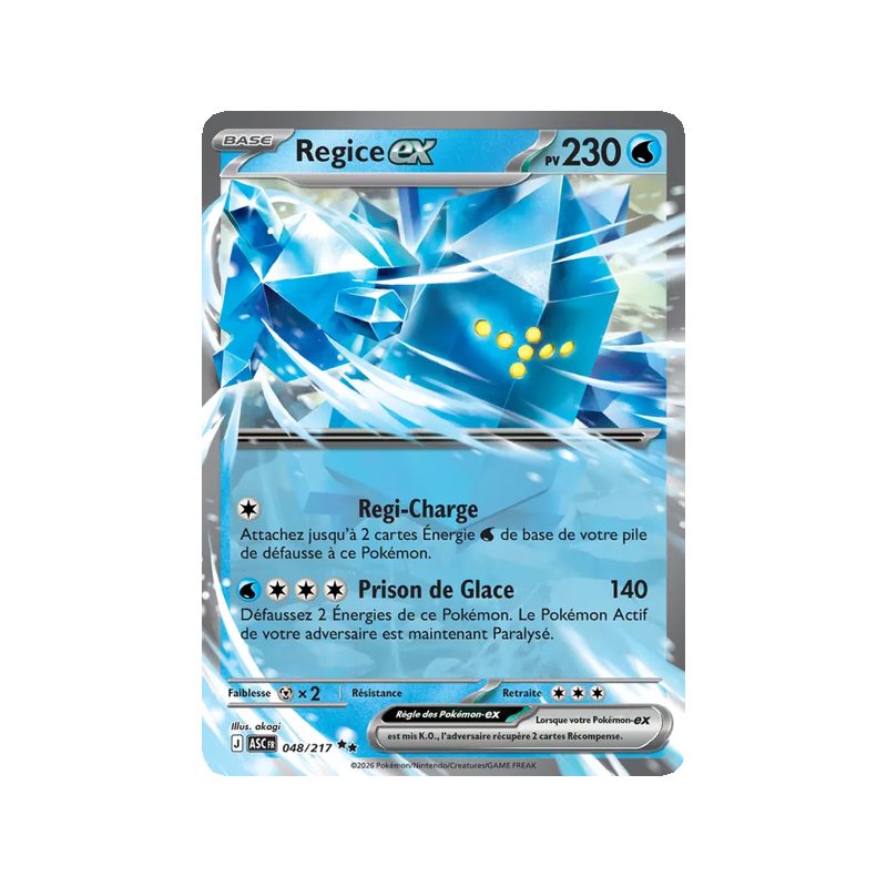 Regice-ex - 048/217 - Double rare - Héros Transcendants