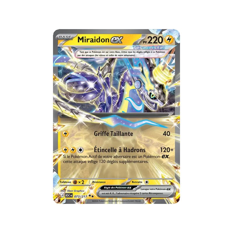 Miraidon-ex - 073/217 - Double rare - Héros Transcendants