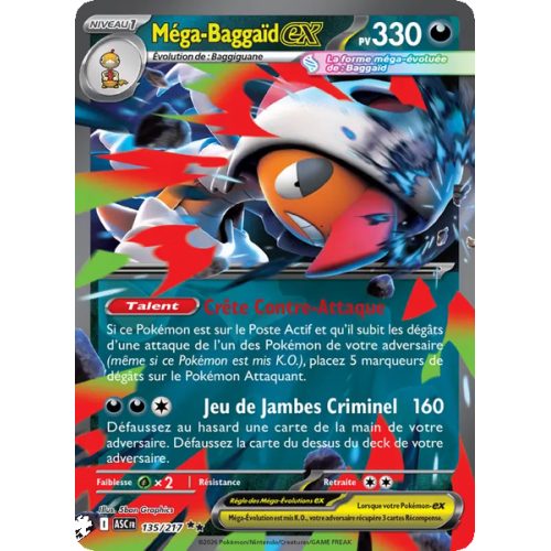 Méga-Baggaïd-ex - 135/217 - Double rare - Héros Transcendants