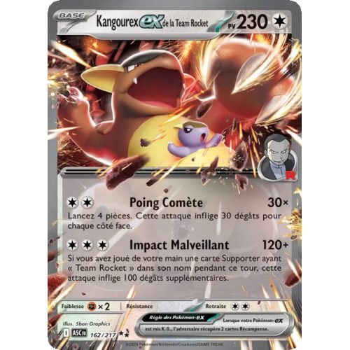 Kangourex-ex de la Team Rocket - 162/217 - Double rare - Héros Transcendants