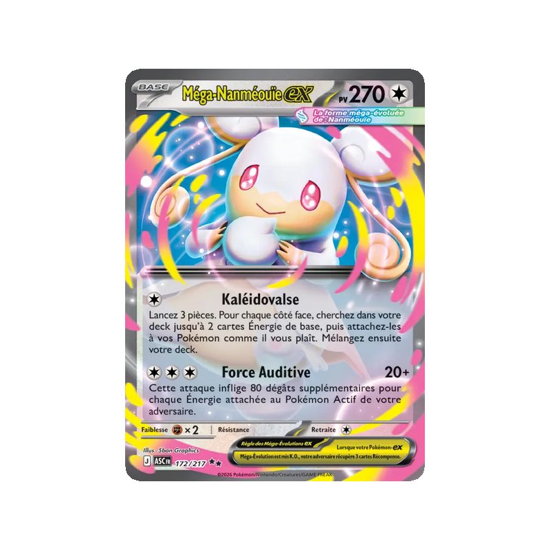Méga-Nanméouïe-ex - 172/217 - Double rare - Héros Transcendants