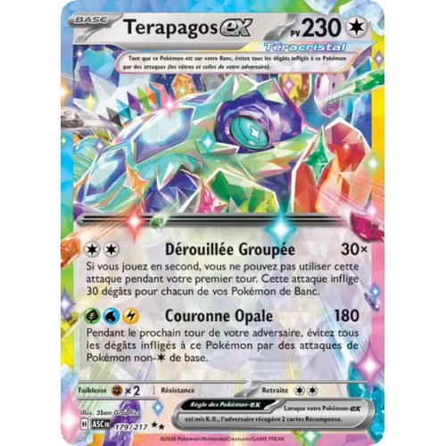 Terapagos-ex - 179/217 - Double rare - Héros Transcendants