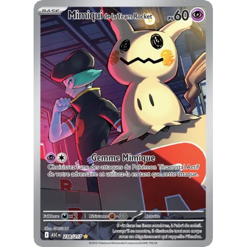 Mimiqui de la Team Rocket - 238/217 - AR - Héros Transcendants