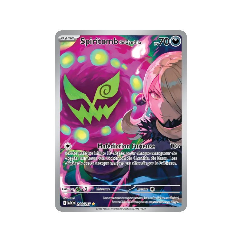 Spiritomb de Cynthia - 244/217 - AR - Héros Transcendants