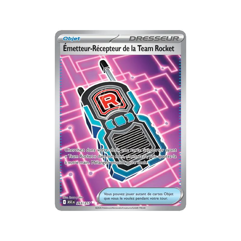 Émetteur-Récepteur de la Team Rocket - 263/217 - Ultra Rare - Héros Transcendants