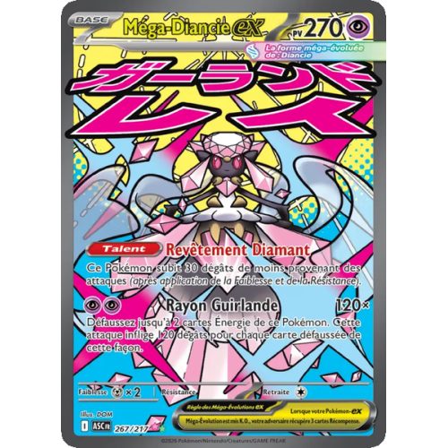 Méga-Diancie-ex - 267/217 - Ultra Rare - Héros Transcendants