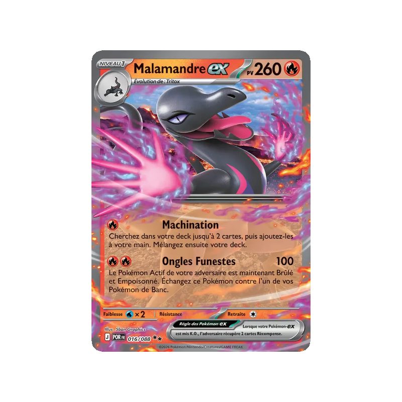 Malamandre-ex - 016/88 - Double rare - Équilibre Parfait