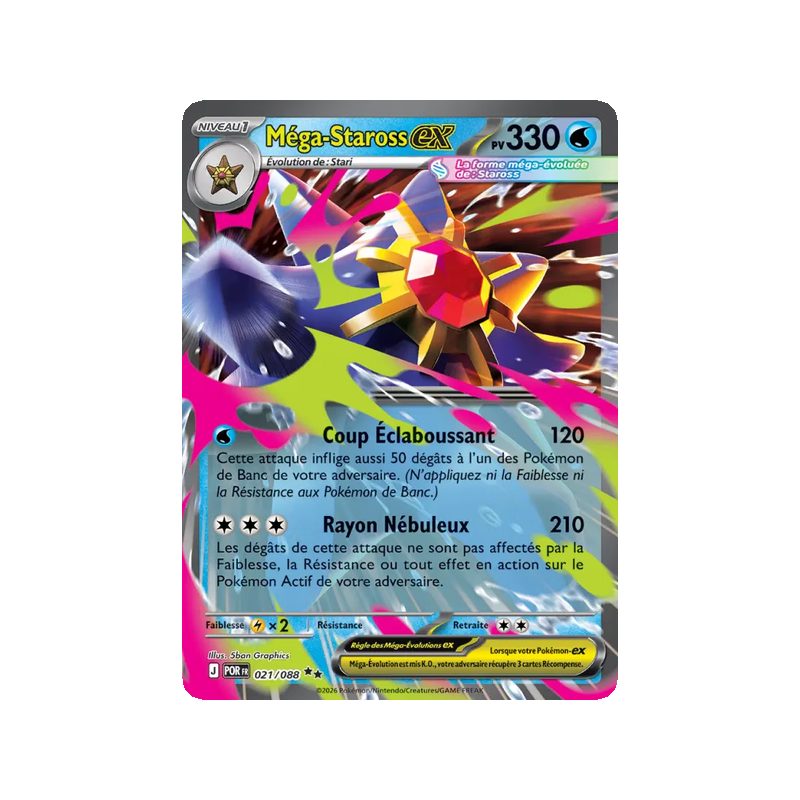 Méga-Staross-ex - 021/88 - Double rare - Équilibre Parfait